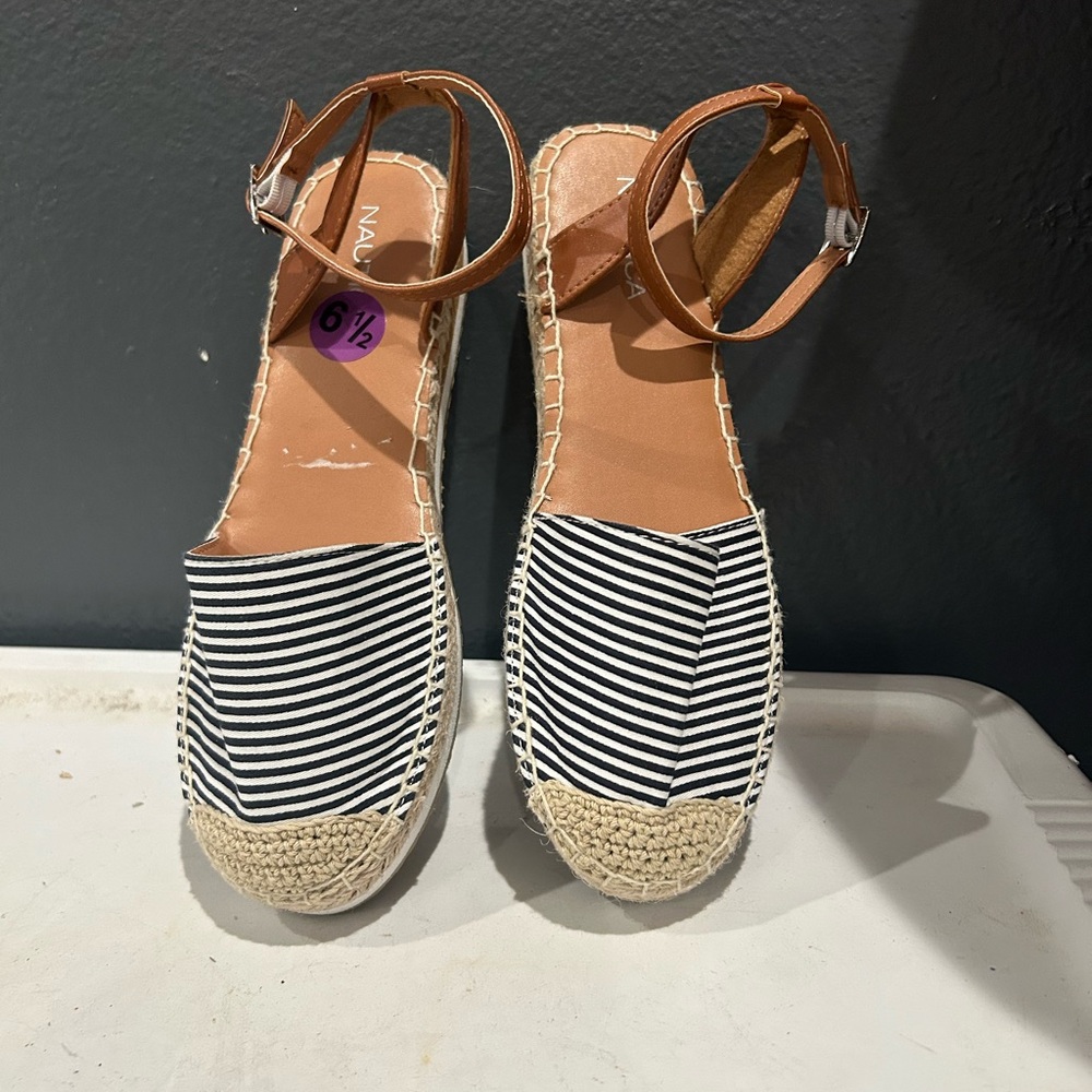 NAUTICA STRIPED ESPADRILLE FLATS